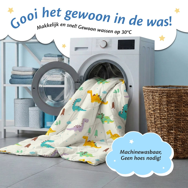 Ella verzwaringsdeken voor kinderen machinewasbaar op 30 graden zonder aparte hoes