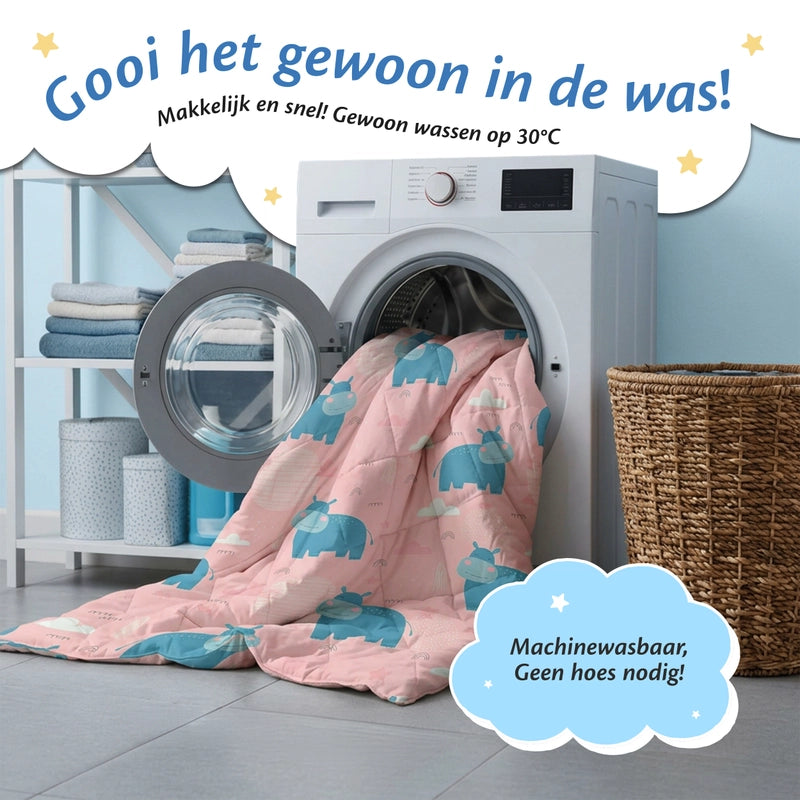 Ella verzwaringsdeken voor kinderen machinewasbaar op 30 graden zonder aparte hoes