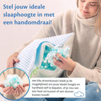 Hoofdkussen gemaakt van memory foam, biedt uitstekende ondersteuning en bevordert een gezonde slaaphouding.