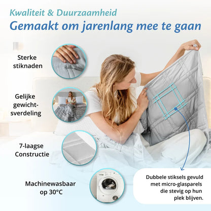 Ella Verzwaringsdeken - Wit