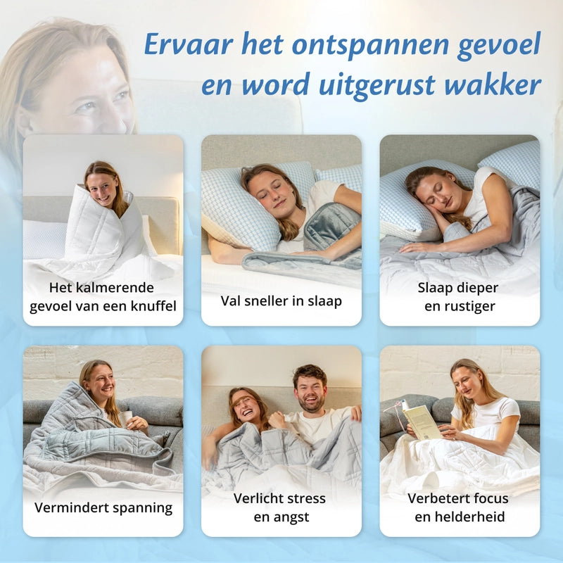 Ella Verzwaringsdeken - Grijs